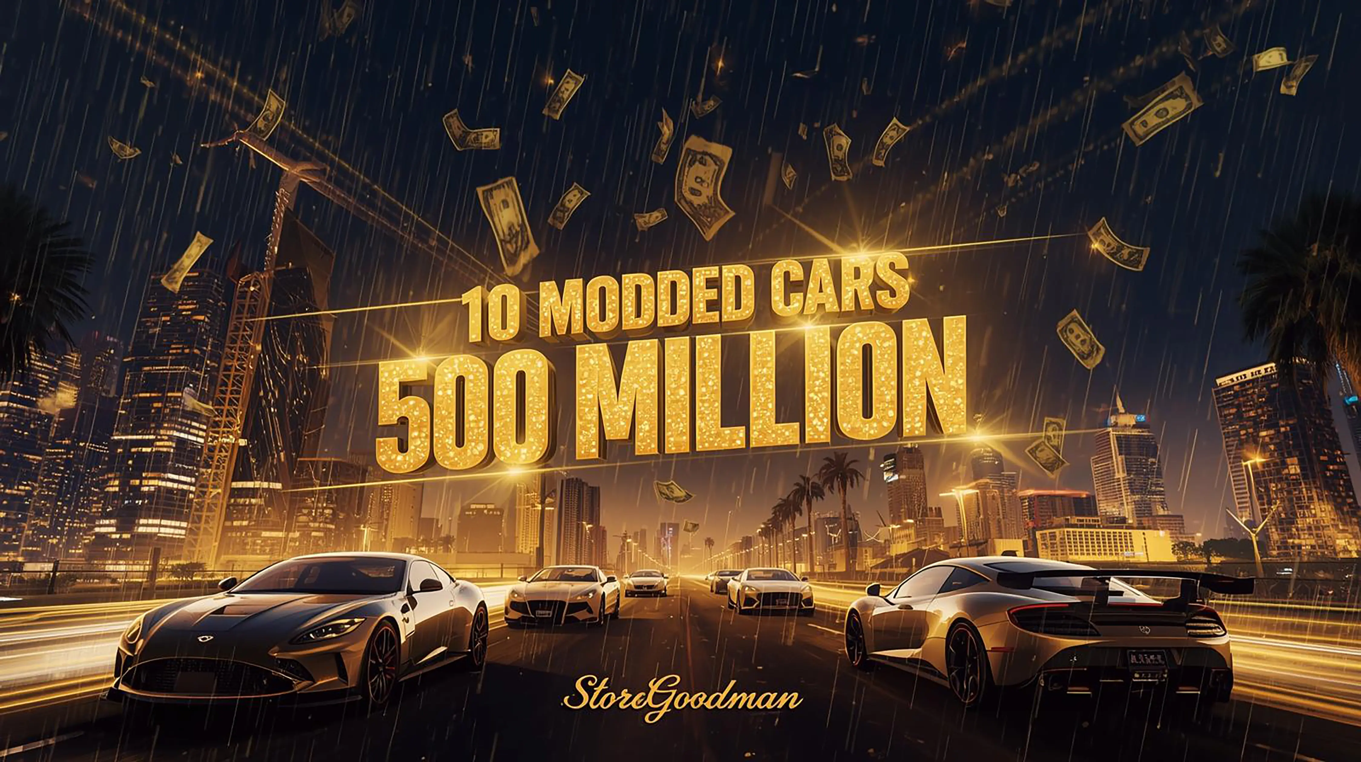 🦁 PS5 💰 500m Total 🛻 10 Modded Cars + 2 Outfits ⚡ 30 RP Rank 🧠 🔐 Full Access ⚔️ Instant Delivery 🌪️ Gold Storm