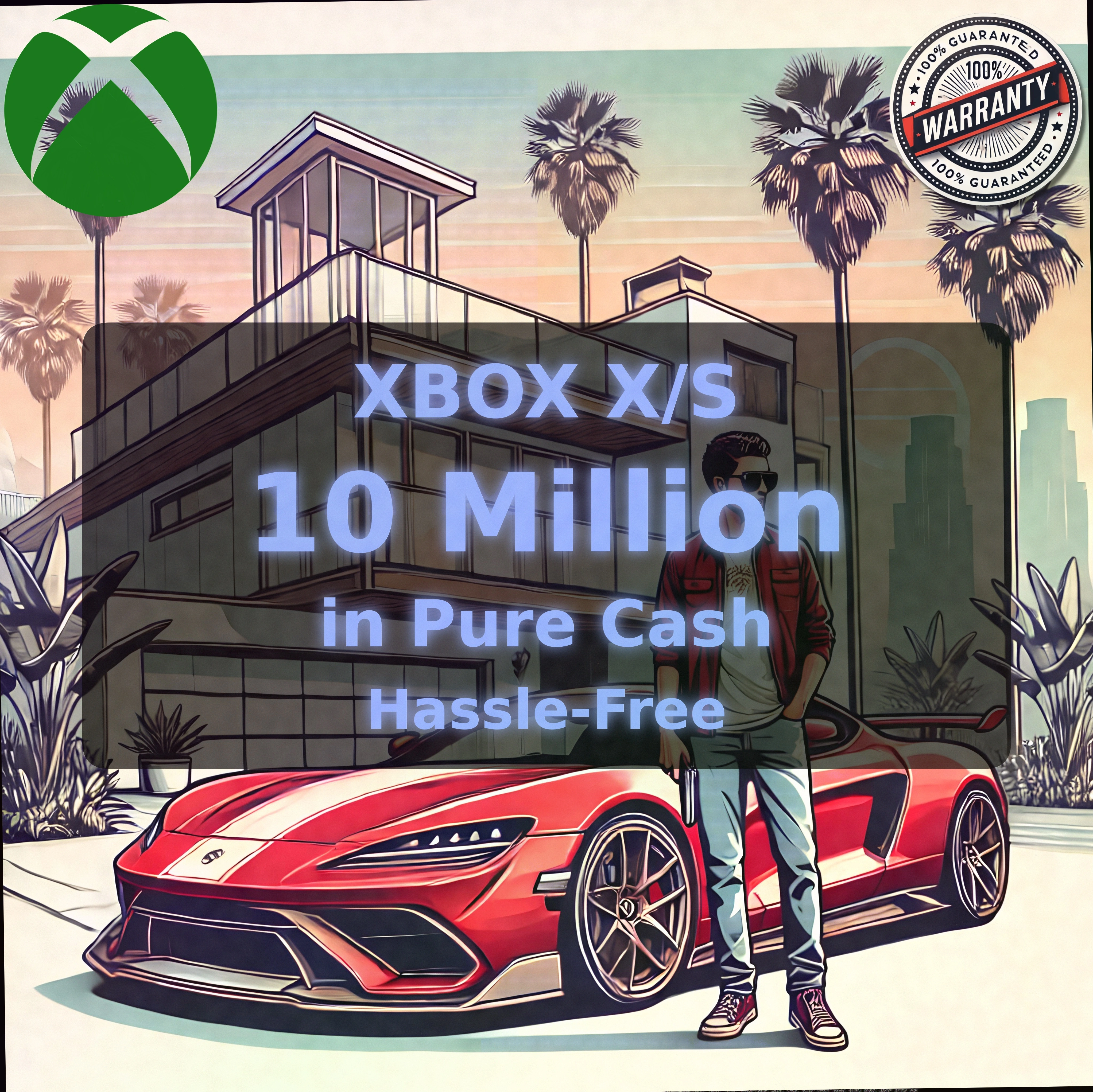 🎲Xbox Series 🚍 10 Million in Pure Cash 📡 + RP Level 1 🕹️ | Instant Delivery 🪙 #ID-168319
